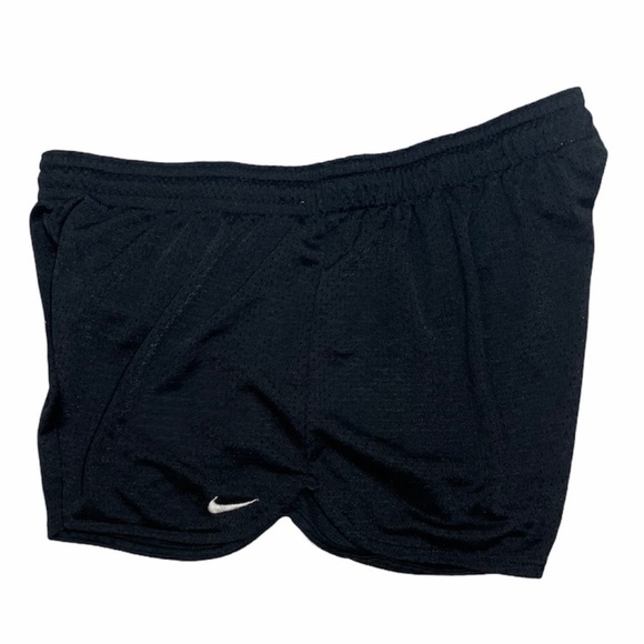 Nike Wome's Athletic Shorts Black White Dri fit Gym Running Track Shorts Size XL - Picture 12 of 13